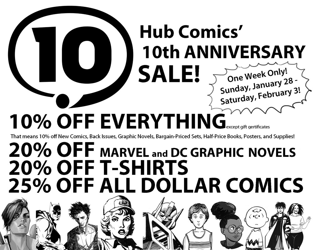 Hub Comics 10th Anniv Sale